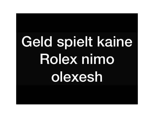 Geld spielt keine Rolex de Lyrics [Olexesh]