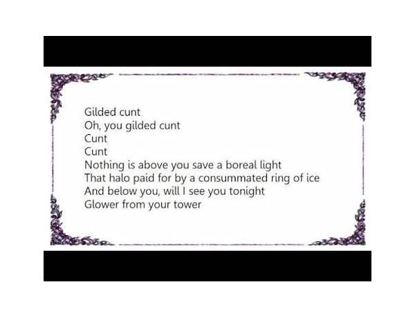 Gilded Cunt en Lyrics [Cradle of Filth]