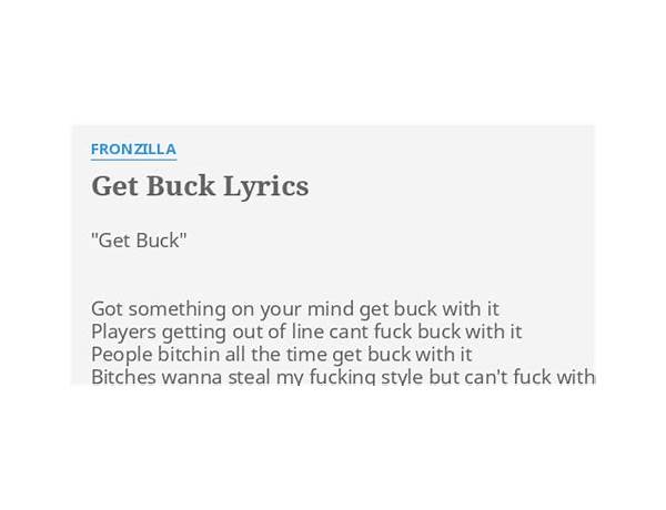 Git Buck en Lyrics [DJ Spanish Fly]