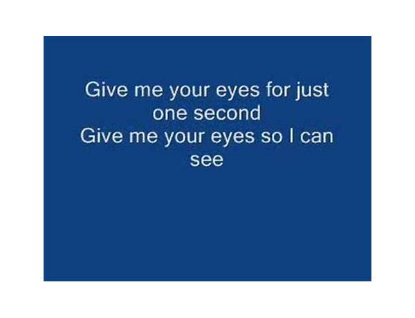 Give Me Your Eyes en Lyrics [The Jokerr]