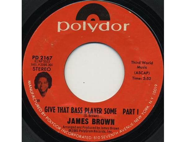 Give That Bass Player Some en Lyrics [James Brown]