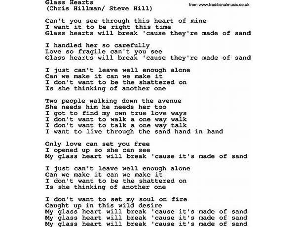 Glass Hearts en Lyrics [Gene Watson]