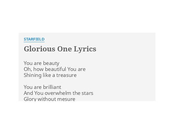 Glorious en Lyrics [Sudan Archives]