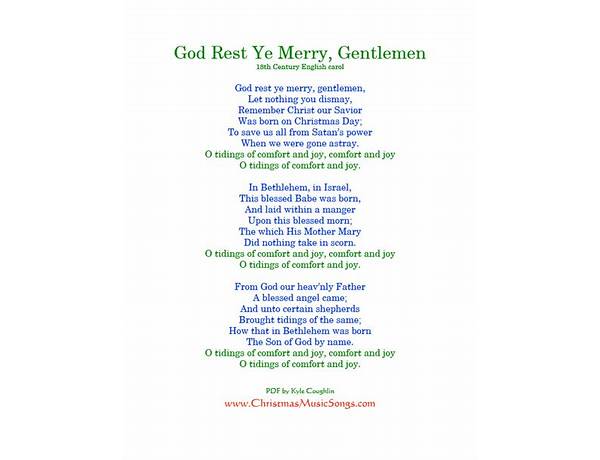 God Rest Ye Merry, Gentlemen en Lyrics [Anita Baker]