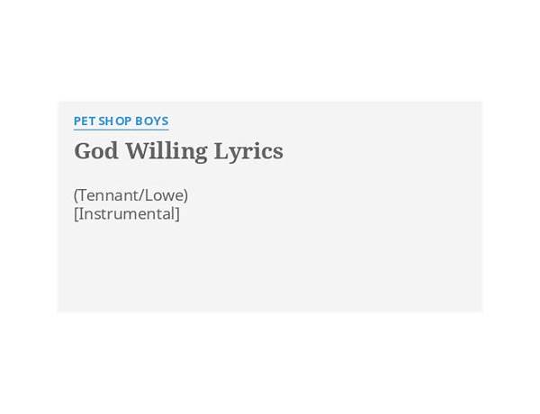 God Willing en Lyrics [Frzy]