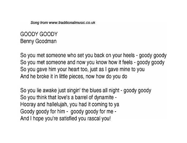 Goody Goody en Lyrics [Ambré]