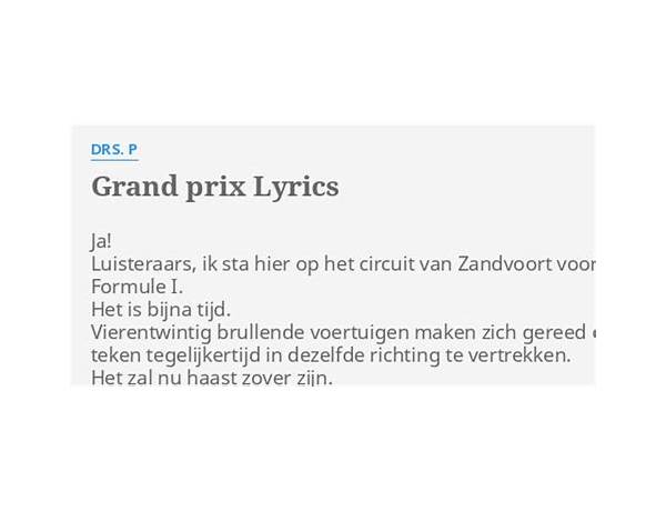 Grand Prix fr Lyrics [Divick]