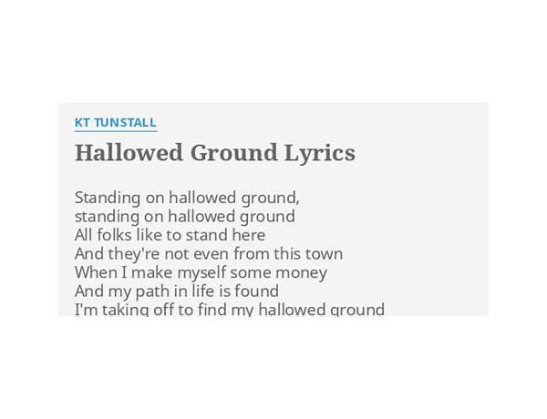 Hallowed Ground en Lyrics [The Alarm]