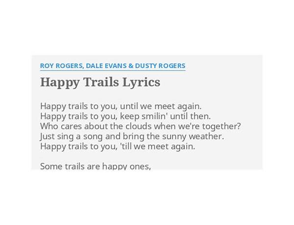 Happy Trailz* en Lyrics [Allie X]