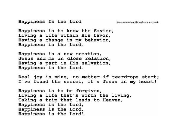 Happy in the Lord en Lyrics [Stackridge]