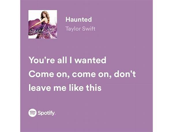 Haunted en Lyrics [Laura Les]