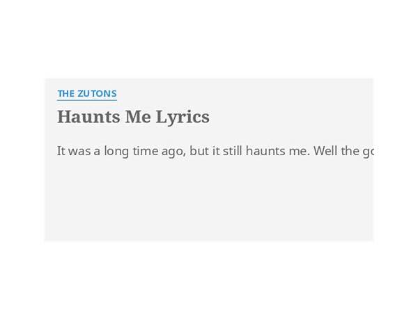 Haunts Me en Lyrics [Official Strypes]