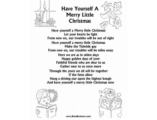 Have Yourself a Merry Little Christmas en Lyrics [Joan Garrido]