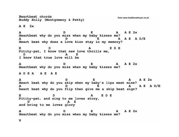 Heartbeat en Lyrics [Fischer-Z]