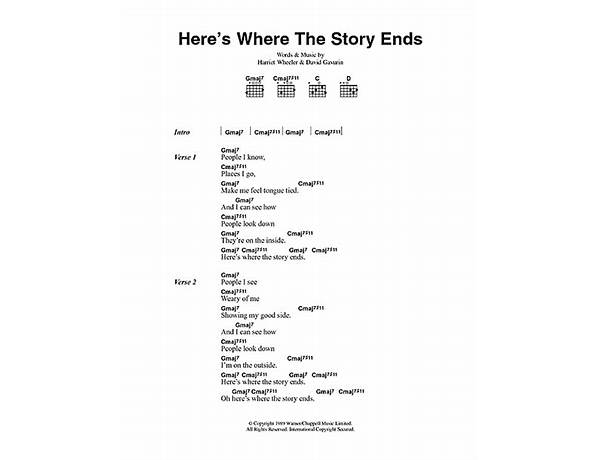 Here\'s Where The Story Ends en Lyrics [Crystal Bowersox]