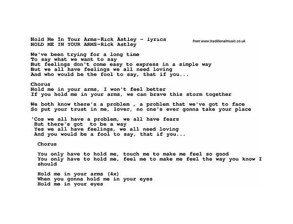 Hold Me en Lyrics [Jayson Rex]