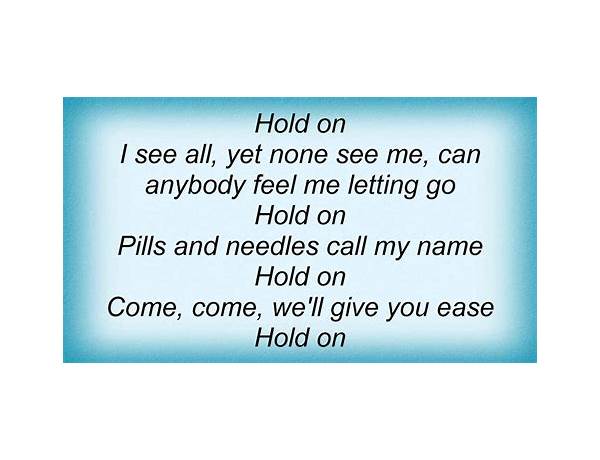 Holding On en Lyrics [Erika Prihadi]