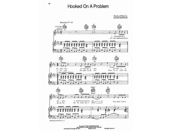 Hooked on a Problem en Lyrics [Roger Hodgson]