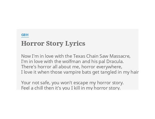 Horror Story en Lyrics [GBH]