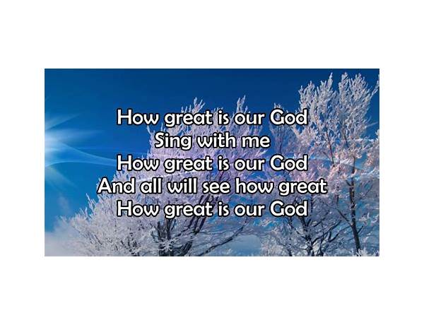 How Great Is Our God en Lyrics [Dave Lubben]