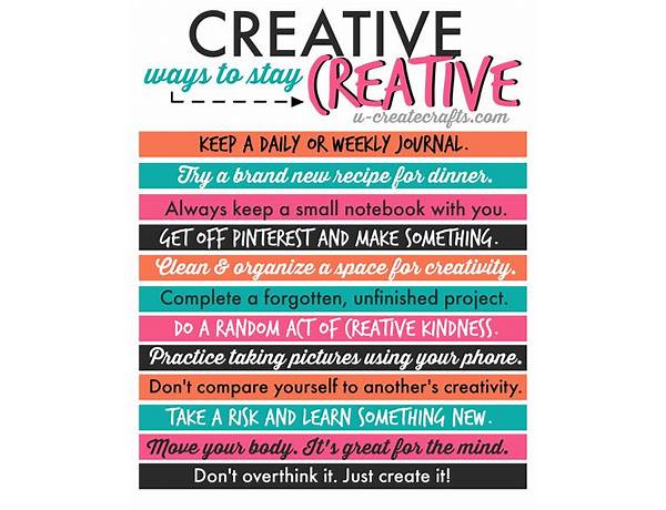 How to stay creative, energised, and productive