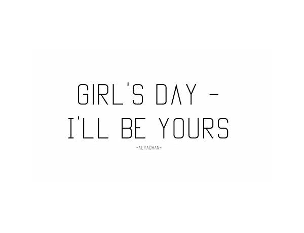 I\'ll Be Yours romanization Lyrics [Girl\'s Day]