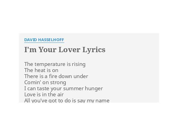 I\'m Your Lover en Lyrics [David Hasselhoff]