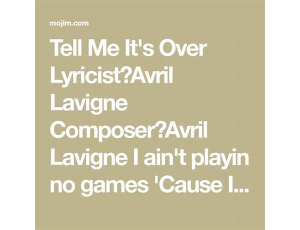I Ain\'t Playin No More en Lyrics [Lady Raw]