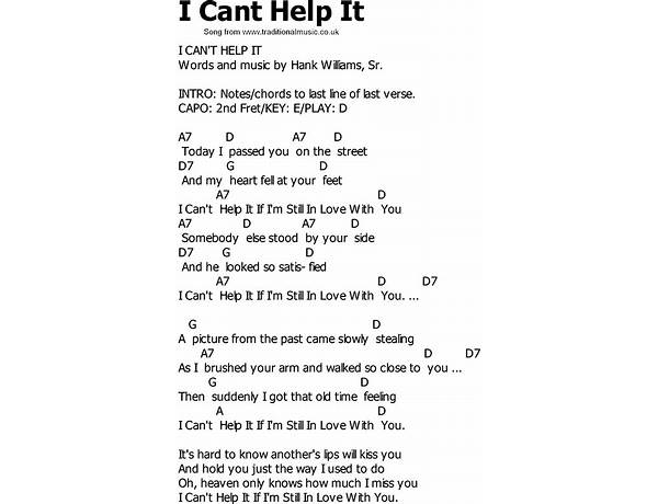 I Can\'t Help It en Lyrics [Anca Pop]