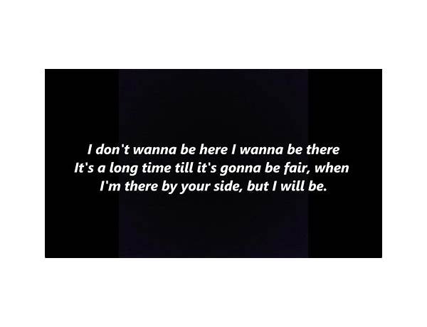 I Don\'t Wanna Be Here en Lyrics [Little Hurt]
