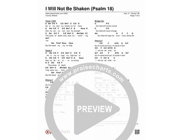 I Will Not Be Shaken en Lyrics [Point5]