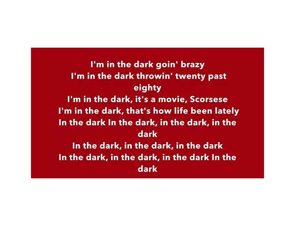 I Write in the Dark en Lyrics [2020 (Rapper)]