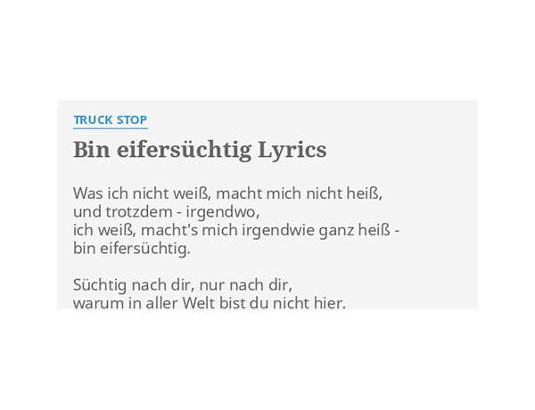 I bin ned eifersüchtig de Lyrics [Rainhard Fendrich]