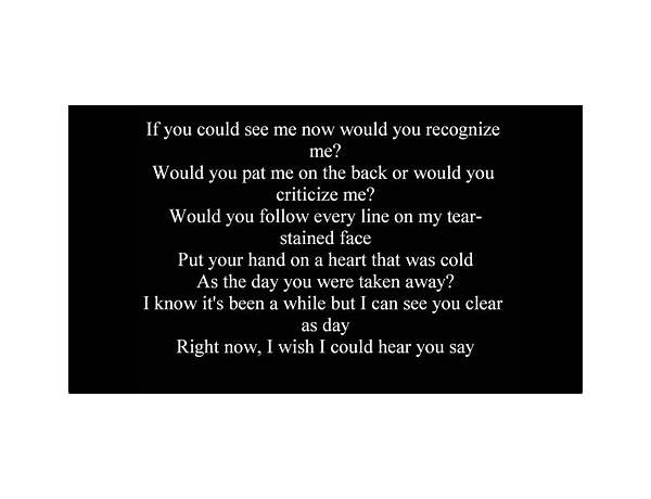 If You Could See You Now en Lyrics [Sam Haft]