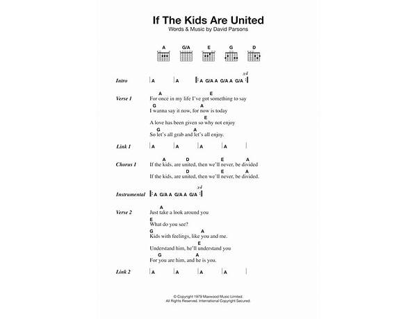 If the Kids Are United en Lyrics [Die Toten Hosen]