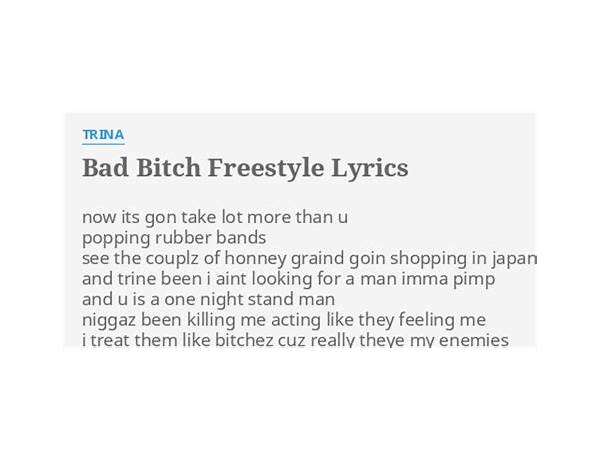 Im a crazy bitch freestyle en Lyrics [N0TBDM]