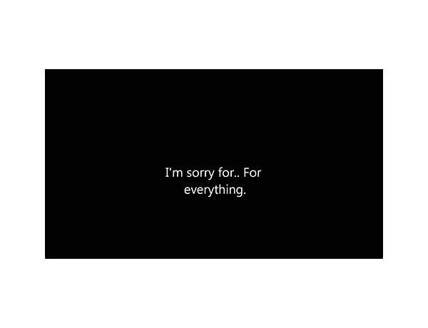 Im sorry for everything en Lyrics [Natalie Marie Howell]