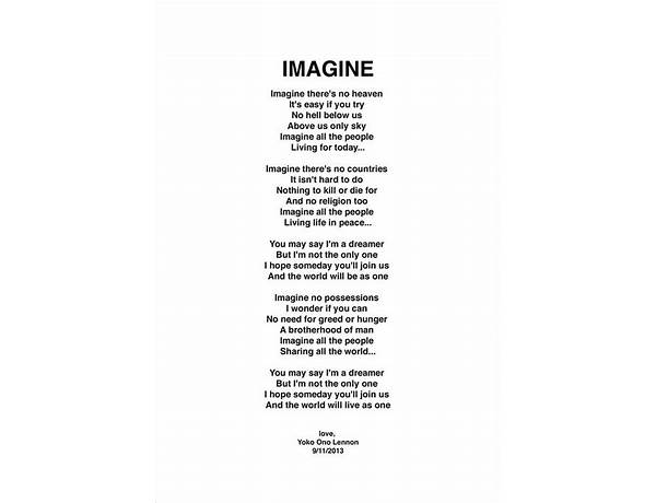 Imagine en Lyrics [Lupe Fiasco]