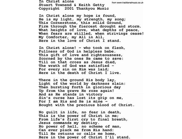 In Christ Alone en Lyrics [Sidney Mohede]