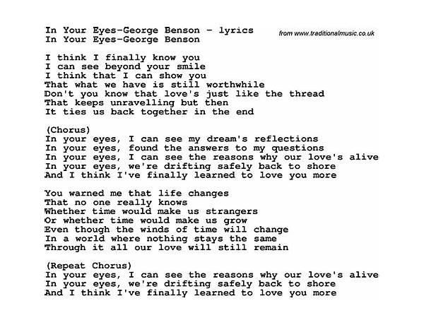 In Your Eyes en Lyrics [Amberlife]