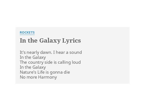 In the Galaxy en Lyrics [Rockets]