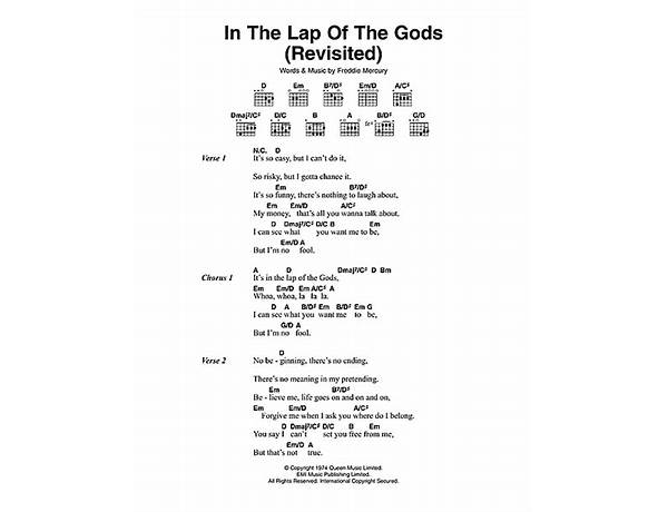 In the Lap of the Gods... Revisited en Lyrics [Queen]