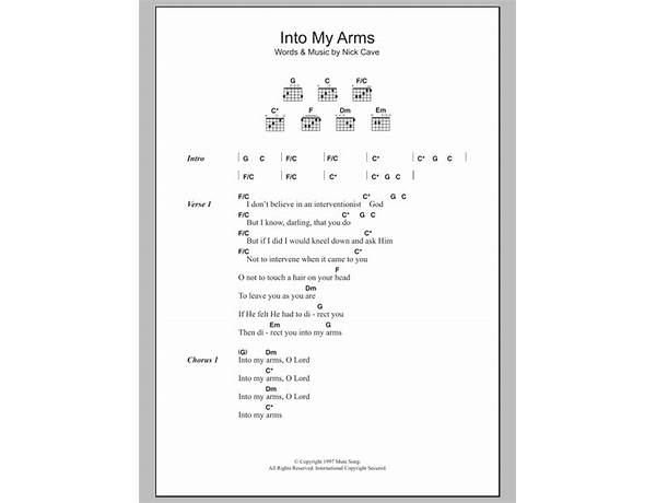 Into My Arms en Lyrics [Eliza Rickman]