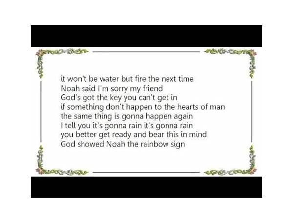 It\'s Gonna Rain en Lyrics [Caspar Babypants]