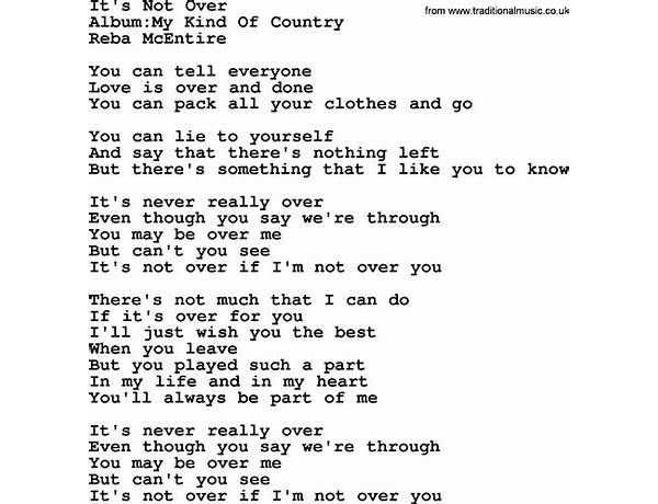 It\'s Not Over en Lyrics [Jonny Lang]