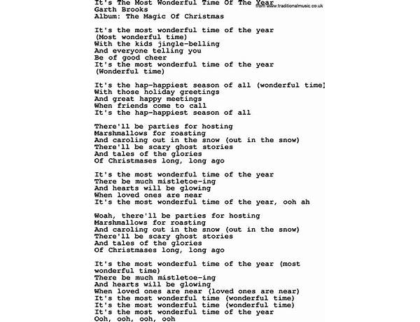 It\'s the Most Wonderful Time of the Year en Lyrics [Vince Gill]