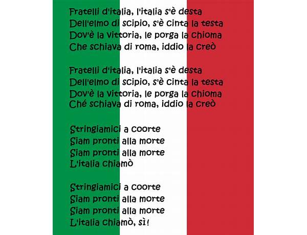 Italia Italia it Lyrics [Flavio Giurato]