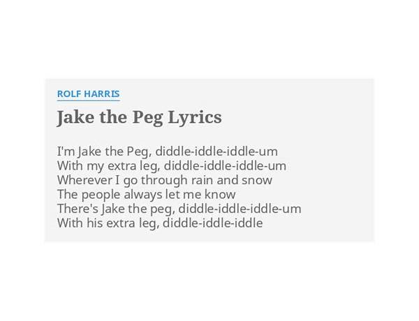 Jake The Peg en Lyrics [Rolf Harris]