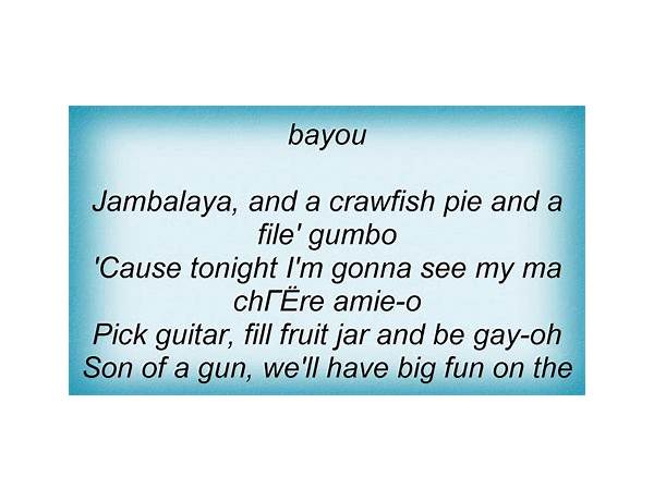 Jambalaya en Lyrics [Light Gz]