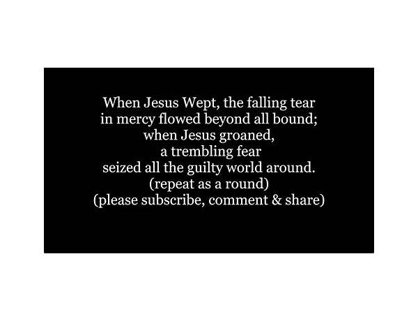 Jesus Wept en Lyrics [Jeff Tweedy]